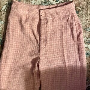 Cider Pink Textured Pants